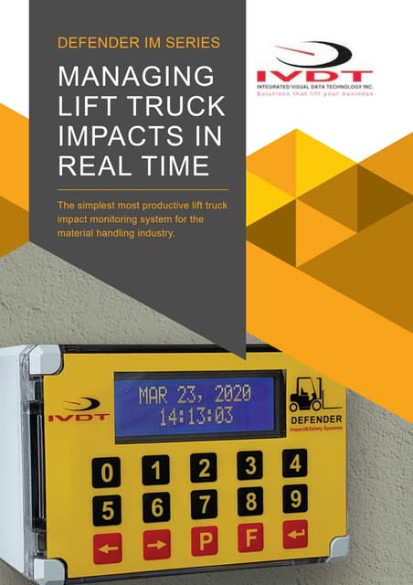Defender IM Series Lift Truck Safety and Impact Management Systems ...