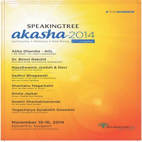 Speaking Tree Akasha Edition II