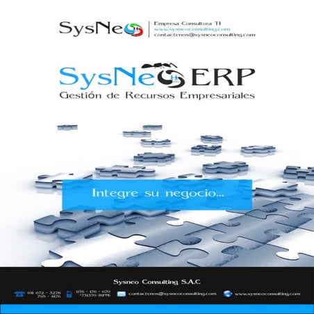 Brochure SysNeo ERP | PDF