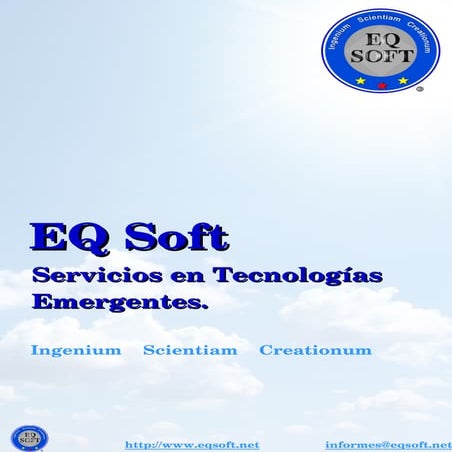 Brochure de Servicios en Tecnologias Emergentes