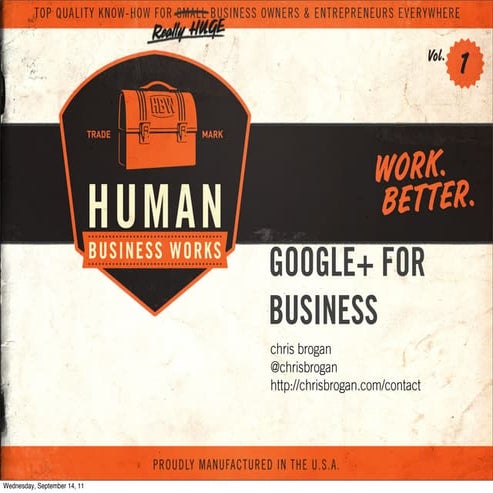 Google+ for Business