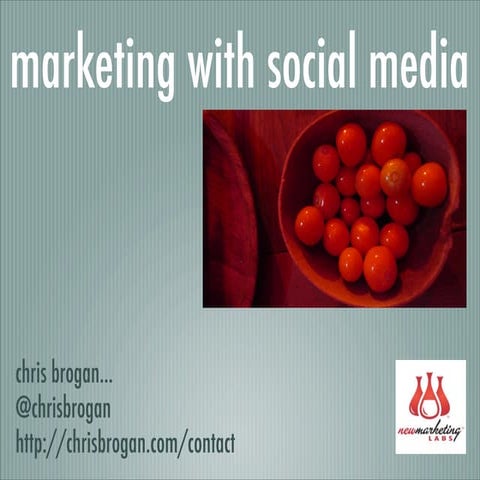 Marketing With Social Media