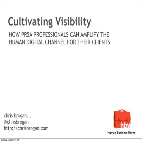 Cultivating Visibility