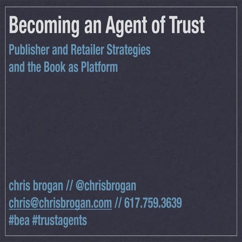 Trust Agents for Publishers