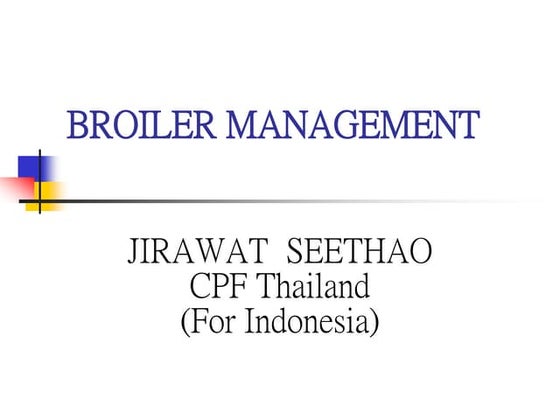 Brooding and management | PPTX