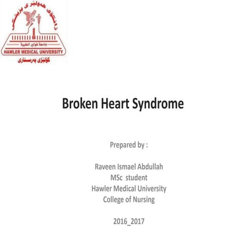 Broken heart syndrome