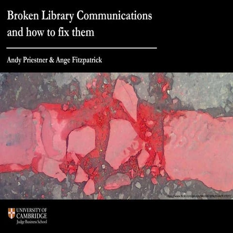 Broken library communications and how to fix them