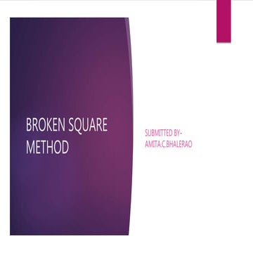Broken square method