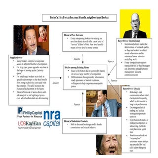 Brokerage porters five forces satire