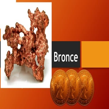 Características y aplicaciones del Bronce