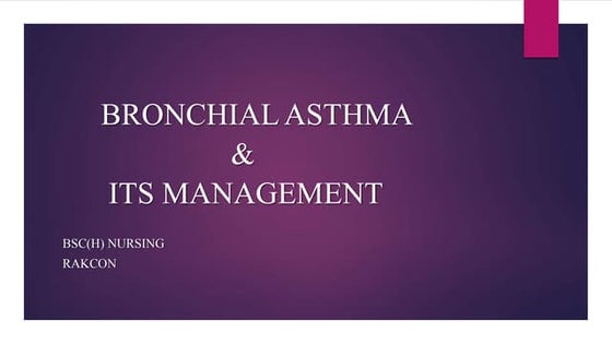 Asthma ppt | PPTX