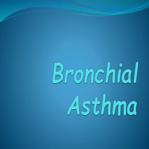Bronchial asthma pharmacology