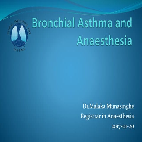 Bronchial asthma and anaesthesia