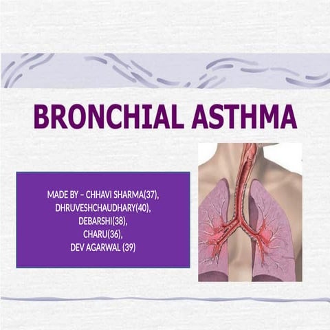 Bronchial Asthma [DETAILED POWERPOINT CRISP}
