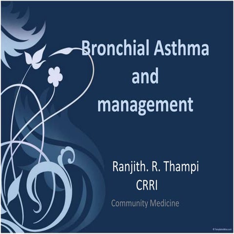 Bronchial asthma and management  RRT