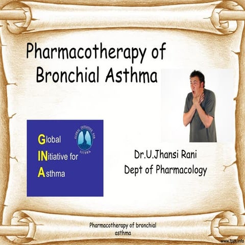 Bronchial asthma and drugs for bronchial asthma | PPTX