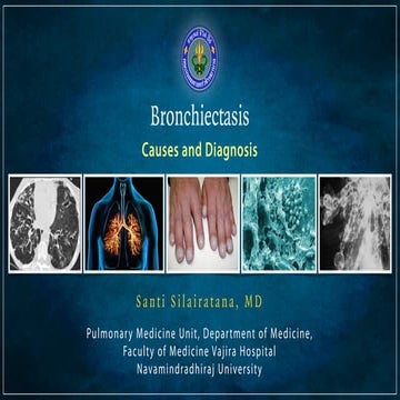 Bronchiectasis - causes and diagnosis