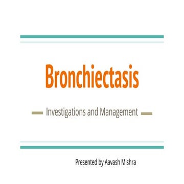 Bronchiectasis 