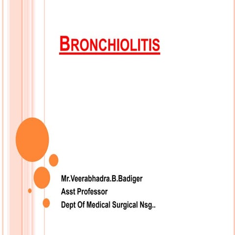 Bronchiolitis & Nursing care