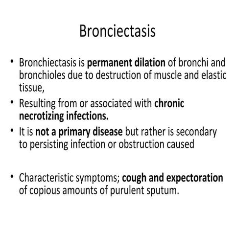 Bronciectasis