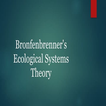 Understanding Bronfenbrenner's Ecological Systems Theory: Macrosystem ...
