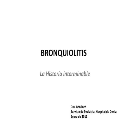 Bronquiolitis 2010