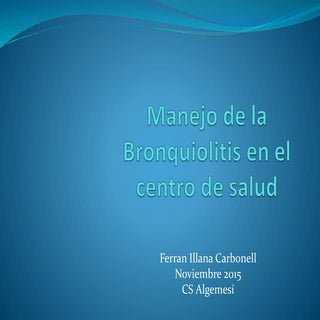 Manejo de la Bronquiolitis