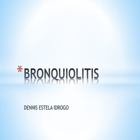 Bronquiolitis 