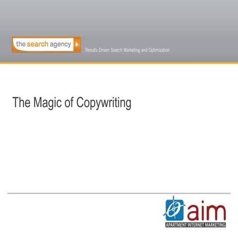 The Magic of Copywriting