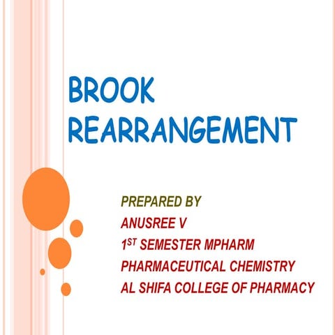 Brook rearrangement