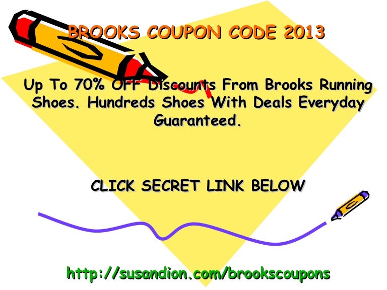 Brooks running coupon code 2013 february march 2013 70 off