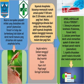 BROSUR PENCEGAHAN DAN CIRI CIRI PENYAKIT MALARIA