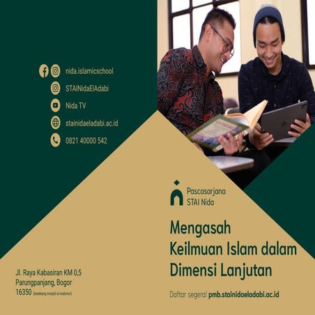 Brosur STAI Nida El Adabi Program Sarjana | PDF
