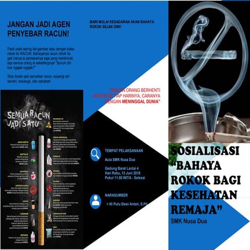 Brosur sosialisasi rokok | PDF