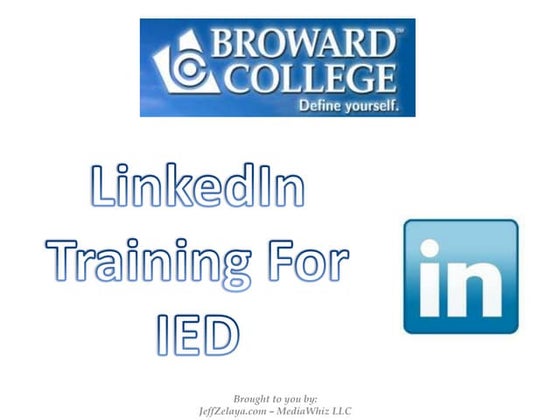 Broward College Institute of Economic Development