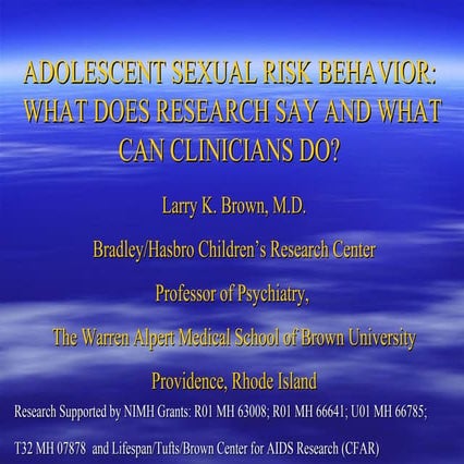 Co-Occurring Risk Behaviors During Adolescence | PDF