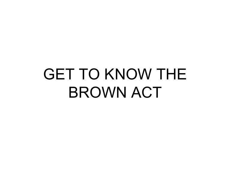 Brown act