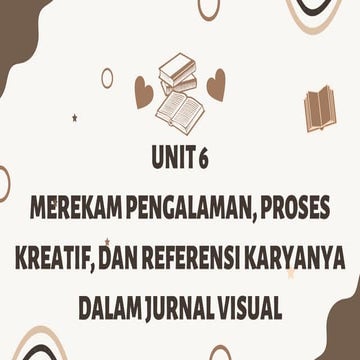 Presentasi Seni Rupa Bab 6 Merekam Pengalaman Proseskreatif Dan