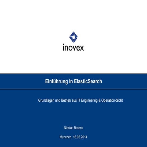 Einführung in Elasticsearch - August 2014