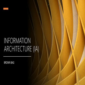 Information Architecture in the Workplace