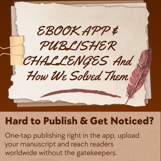 Ebook Readers & Publishers Face Real Challenges, We Have Solutions | PDF
