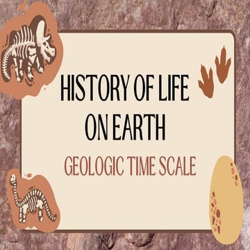HISTORY OF LIFE ON EARTH BIOLOGY 2, TOPIC