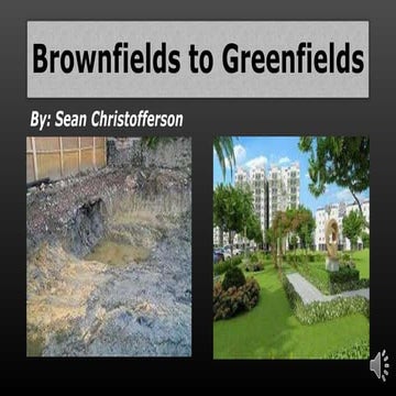 Brownfields and Geenfields are Landforms | PPT