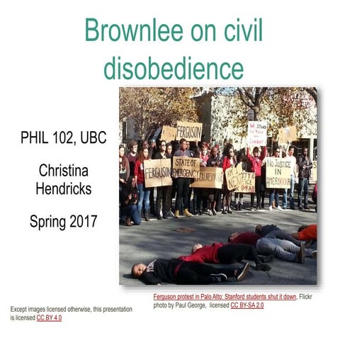 Kimberly Brownlee on Civil Disobedience