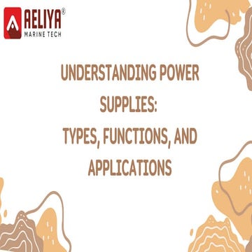 Understanding Power Supplies: Types, Functions, and Applications