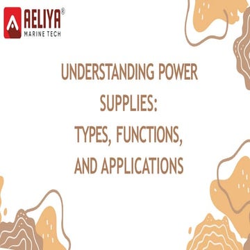 Understanding Power Supplies: Types, Functions, and Applications