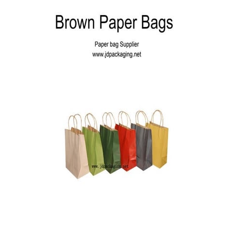Brown paper bags | PPT