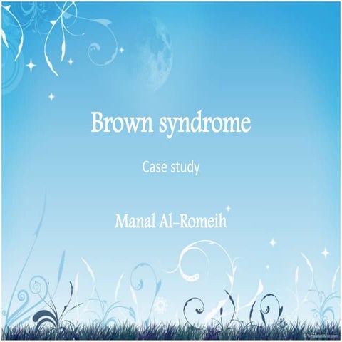 Brown syndrome