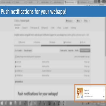 web push notifications for your webapp