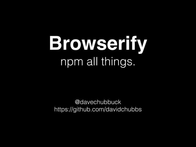 Browserify